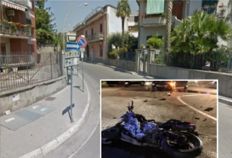 Giovanissimo centauro cade in una buca e finisce all’ospedale