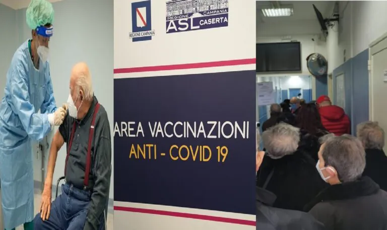Casertano, corsa al vaccino tra gli anziani: 3mila immunizzati entro stasera