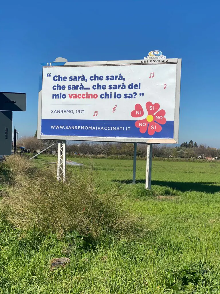Festival sì e dosi no, clamorosa protesta nel Casertano: “Sanremo mai vaccinati?”. FOTO