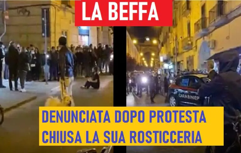 Denunciata la titolare della pizzeria dopo la protesta in strada: l’attività è stata chiusa