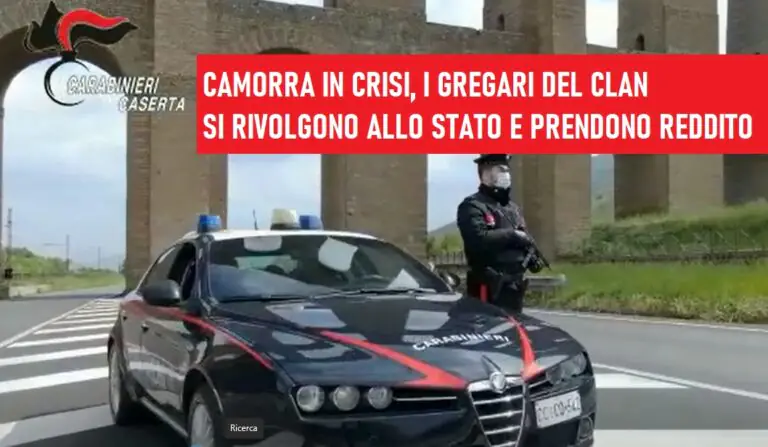 Il marito è in carcere, lei becca il reddito per lui. I gregari del clan pagati dello Stato