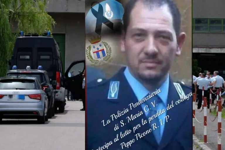 Lutto in carcere, muore agente della penitenziaria: “Addio Peppe”