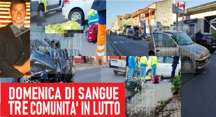 Tragico schianto in via Napoli: muore centauro sbalzato dalla moto. FOTO E VIDEO