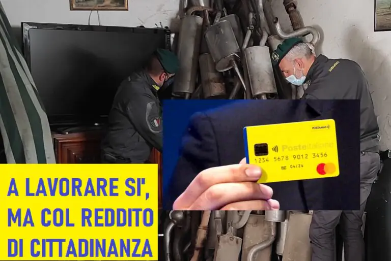 Aggiustano auto ma beccano reddito di cittadinanza: “Tolti 40mila euro allo Stato”