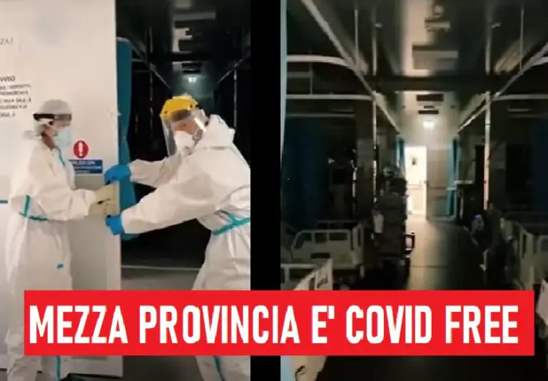 Mezza provincia è Covid Free: zero contagi in 45 Comuni su 104