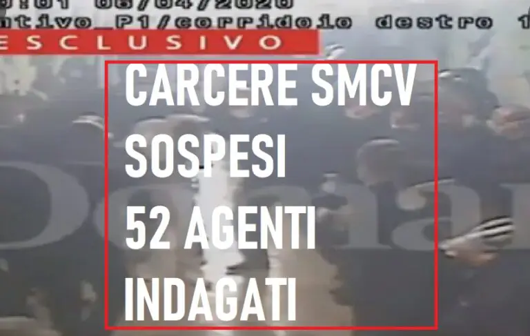 Botte in carcere, sospesi 52 agenti indagati: ispettori del Ministero a Smcv