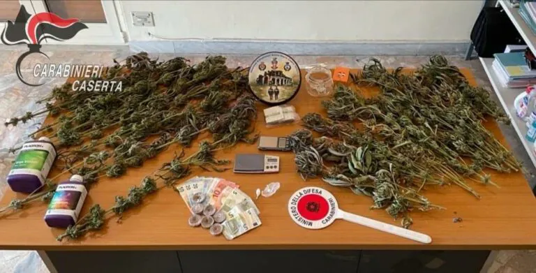 Fermato per droga, carabinieri requisiscono un carico di roba. FOTO