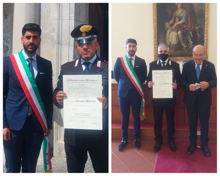 Onorificenza ‘al merito della Repubblica’ per il maresciallo Marino