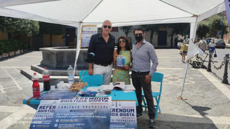 Raccolta firme per referendum giustizia: Lega San Felice in piazza
