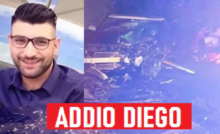 Addio Diego, ricostruita la dinamica: l’impatto choc, poi il tamponamento