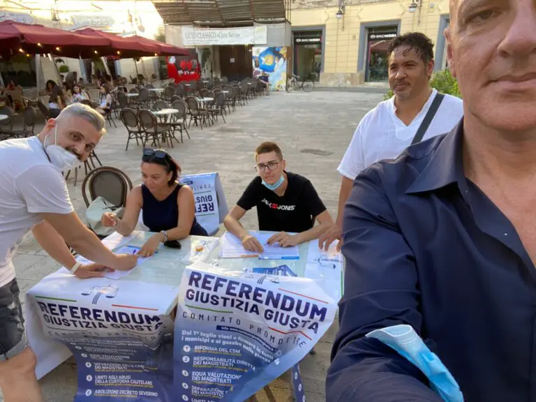 Raccolta firme della ‘Lega Salvini Premier’ per il Referendum sulla Giustizia
