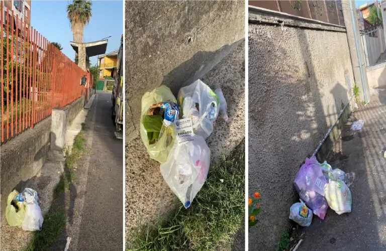 Sacchetto selvaggio, blitz del sindaco all’alba: adesivo per gli “zozzoni”