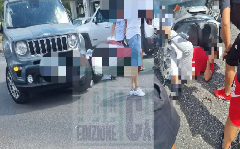 Jeep contro scooter, impatto choc sul Vialone: centauro resta sotto. LE FOTO