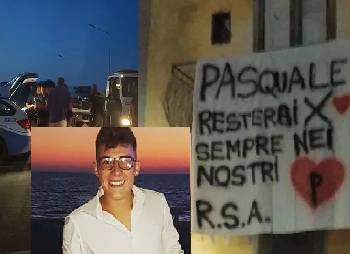 Muore a 22 anni, lo striscione per Pasquale: ragazza salva grazie alle amiche