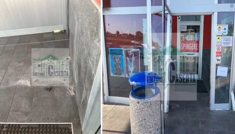 Far west sull’autostrada, banditi sradicano bancomat dell’area di servizio. LE FOTO