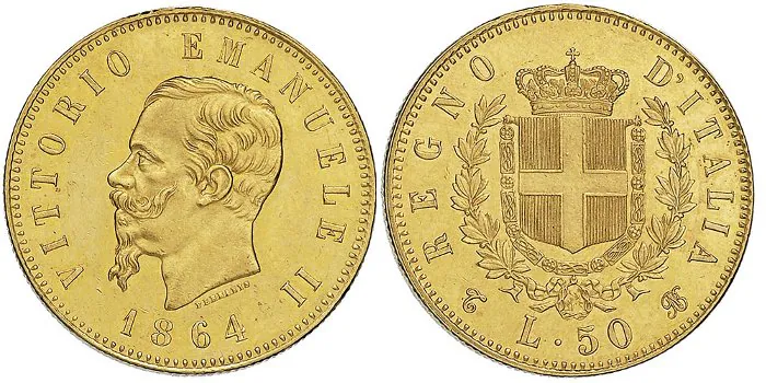Le rarissime 50 lire di Vittorio Emanuele II: un vero tesoro