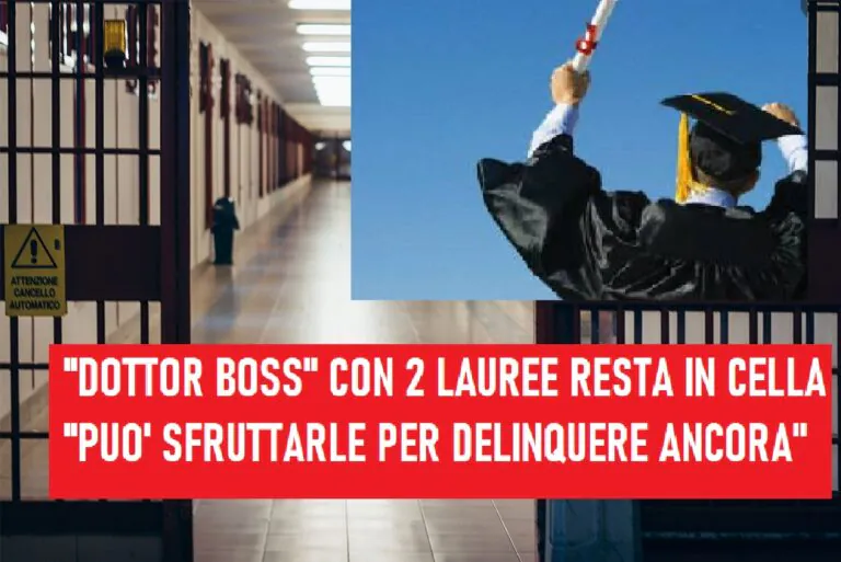 Ras-dottore dei Casalesi prende 2 lauree ma gli rifiutano domiciliari: “Ha imparato troppo”
