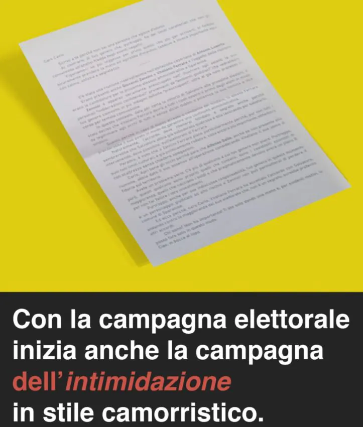 Elezioni, l’uscente sbotta: “Inizia la campagna del fango in stile camorristico”