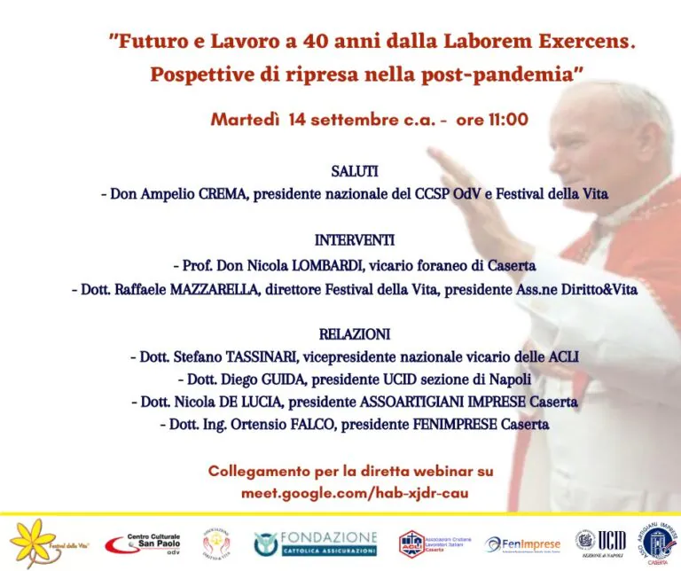 “Vivere è dialogare”. Il tema centrale del Festival della Vita