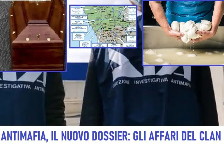 Dia, l’egemonia dei Casalesi: “Controllano funerali, mozzarella e trasporti”