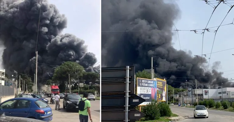 Disastro in zona Asi: “Rimanete a casa”. Carabinieri sul posto le indagini. I VIDEO