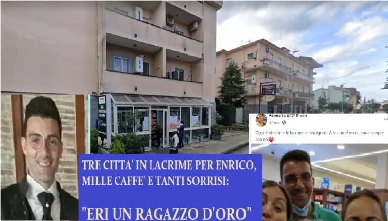 Tre città piangono Enrico: “Vuoto incolmabile. Portava coi caffè la voglia di vivere”