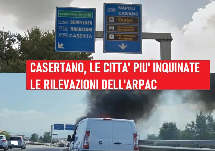 Arpac: ecco le città più inquinate del Casertano e i giorni critici