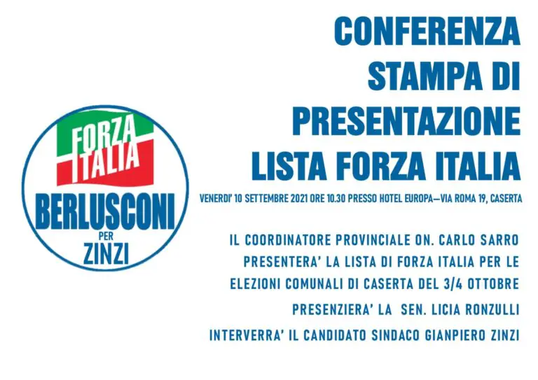Presentazione lista Forza Italia: la senatrice Rinzulli a Caserta per Zinzi