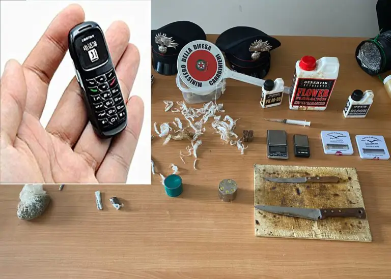 Un cellulare non rintracciabile per sfuggire alle intercettazioni a casa del rampollo arrestato