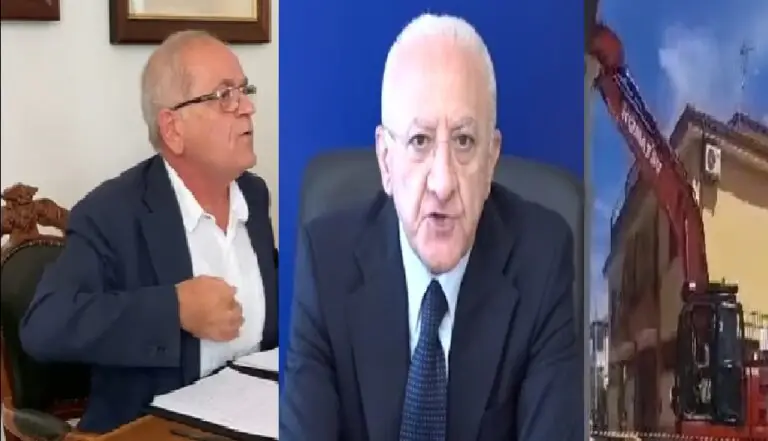 Abbattimenti, De Luca a Natale: “Ritira le dimissioni”