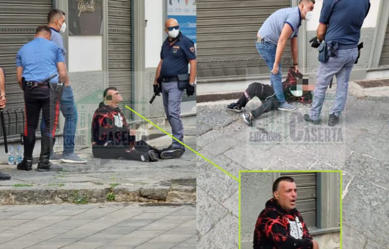 LE FOTO DELLA FOLLIA. Statua di ceramica e coltellate pure contro auto dei militari: “Carabinieri eroici”