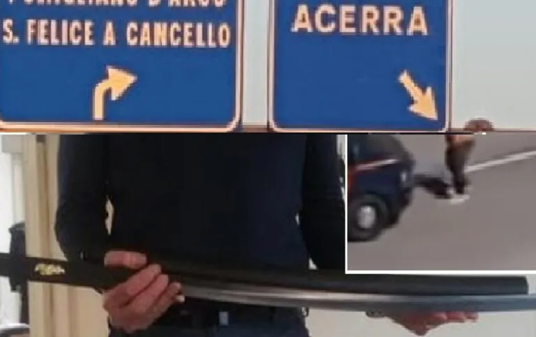Lite per viabilità si trasforma in far west: pregiudicato imbraccia katana e si ferisce