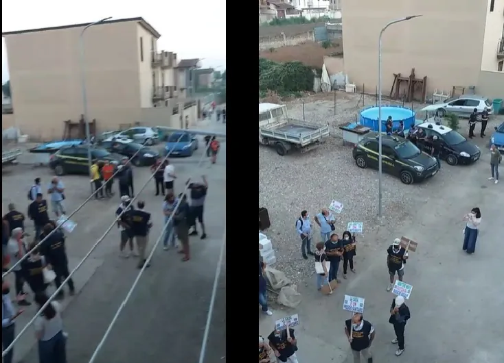 Abbattimenti, protesta davanti all’abitazione da sgomberare. L’urlo della famiglia. VIDEO