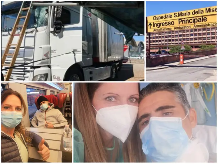 Centrato da palo all’interno della cabina del tir: camionista rientra a casa dopo miracoloso intervento