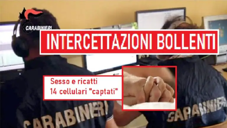 Sesso a pagamento e ricatti,14 telefoni intercettati: c’è quello del nipote del boss