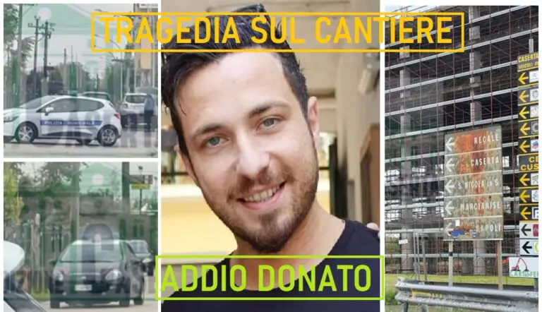 Tragedia sul cantiere, città piange il grafico col sorriso: “Addio Donato”. La verità dall’autopsia