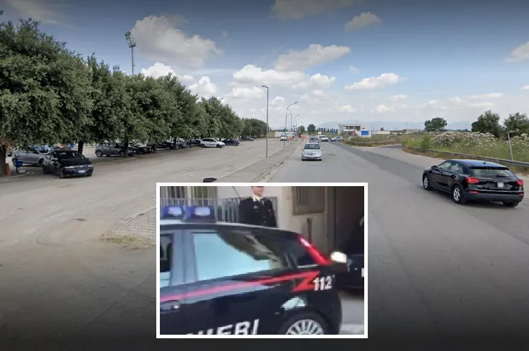 Raid dei banditi nel parcheggio dello stadio, arrivano i carabinieri
