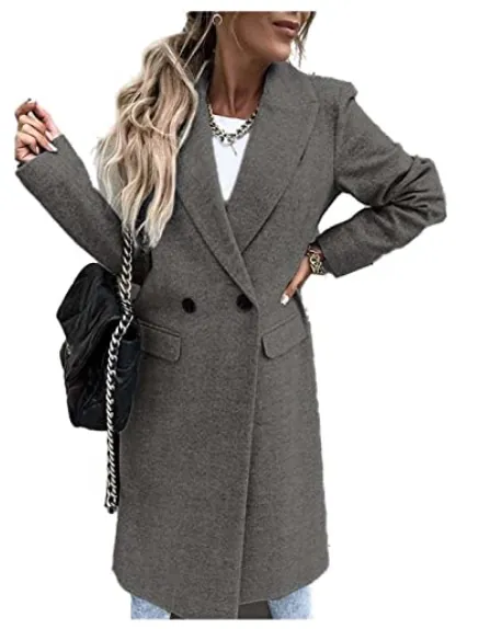 Cappotto donna lungo a tinta unita: prezzo scontato e reso gratuito su Amazon