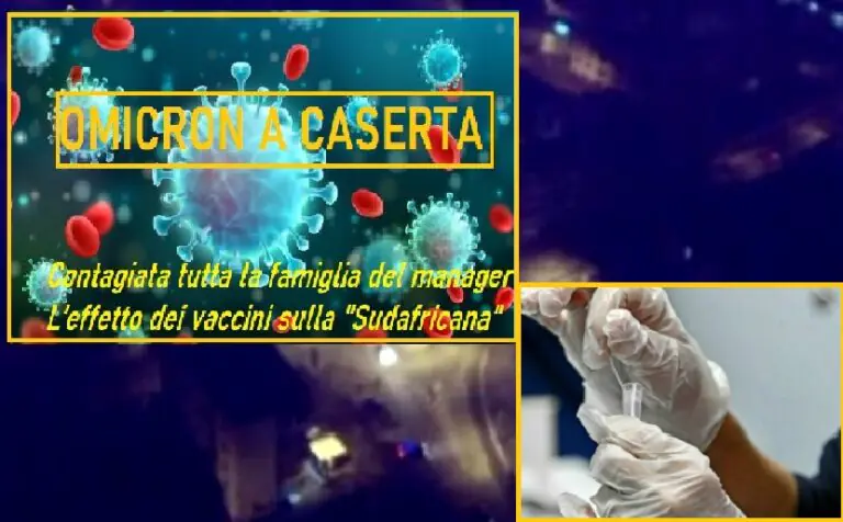 Parla il primo caso Omicron: “Grazie al vaccino sto bene. A Caserta ho evitato contatti”