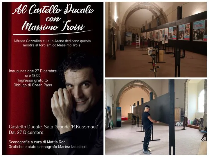 Al Castello Ducale con Massimo Troisi: la mostra in ricordo dell’attore