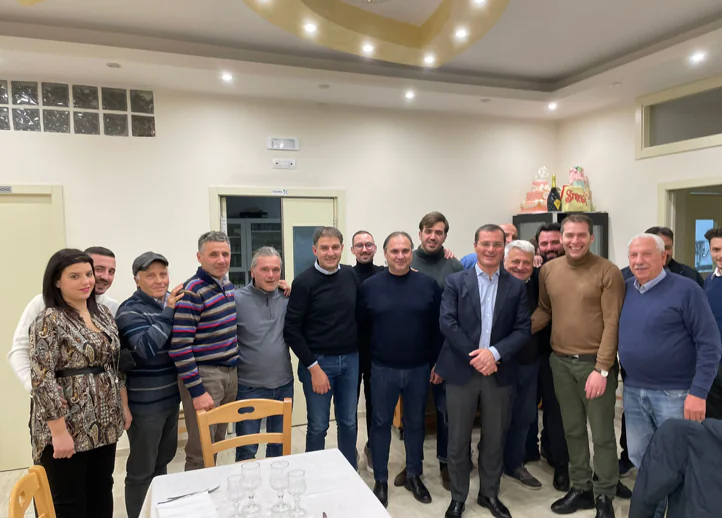 Cena elettorale tra la maggioranza Ferrara e il presidente Magliocca