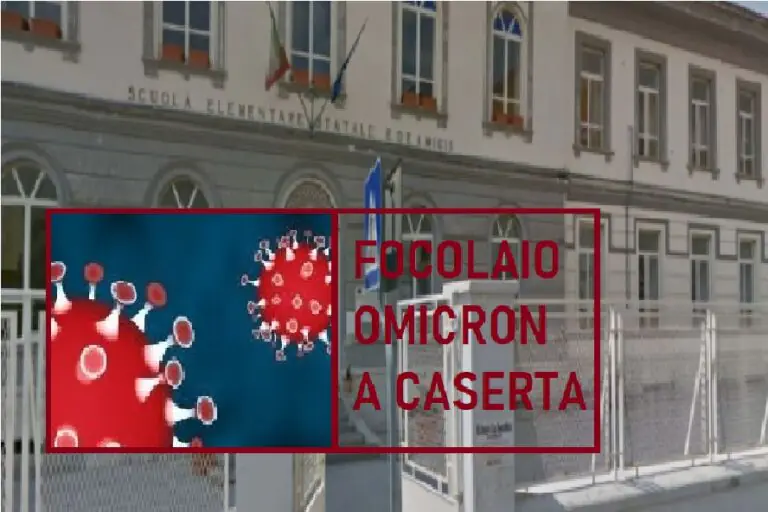 Focolaio Omicron, docente casertano positivo: ha fatto supplenze in diverse classi