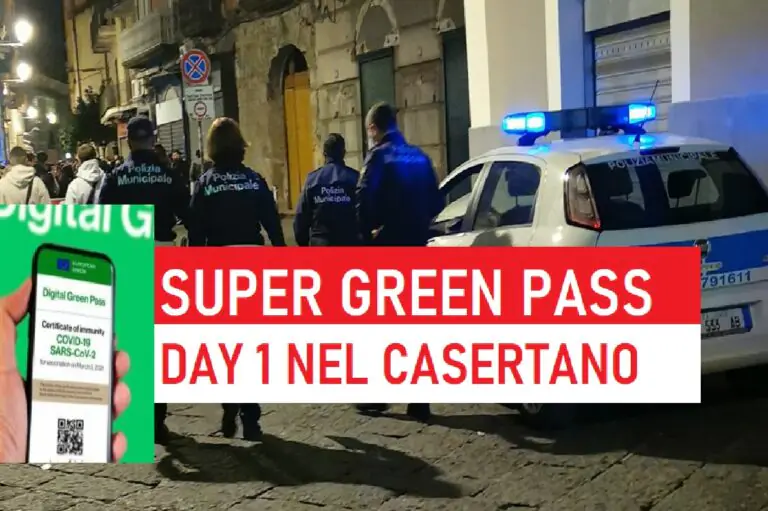 Super Green Pass, il Day1 di Caserta: treni, bar e 16 zone pattugliate