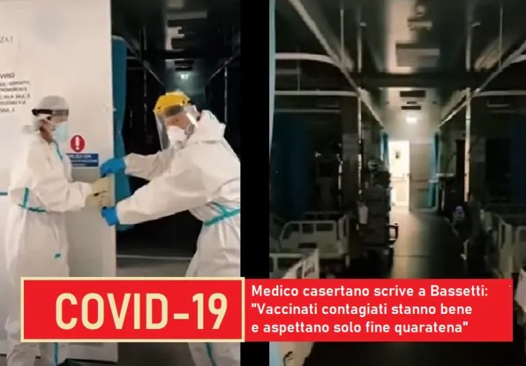 Contagio, parla medico casertano: “Nei vaccinati è un’influenza. Chiamano solo per tempi quarantena”