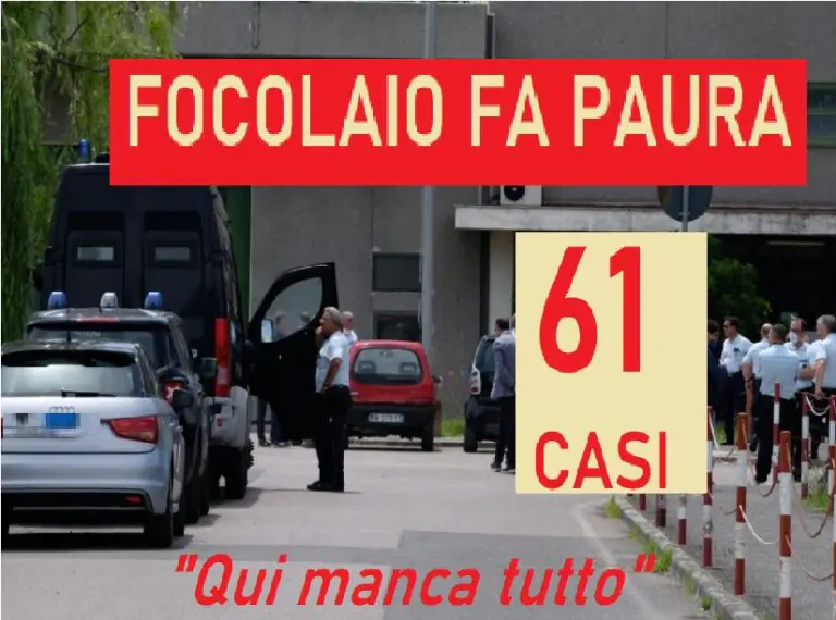 Carcere assediato dal focolaio: 61 positivi. Colpito altro reparto dopo colloqui