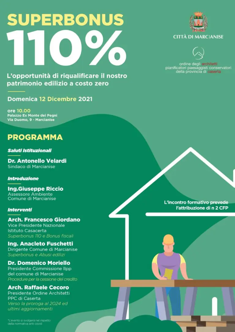 Superbonus al 110%, incontro al Monte dei Pegni