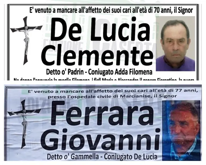 Cognati muoiono a distanza di poche ore l’uno dall’altro: ora sono assieme prima dell’ultimo viaggio