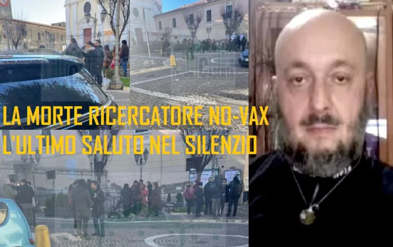 Morte Biscardi, l’addio silenzioso del ricercatore no-vax: tanti seguaci al funerale ‘privato’. FOTO