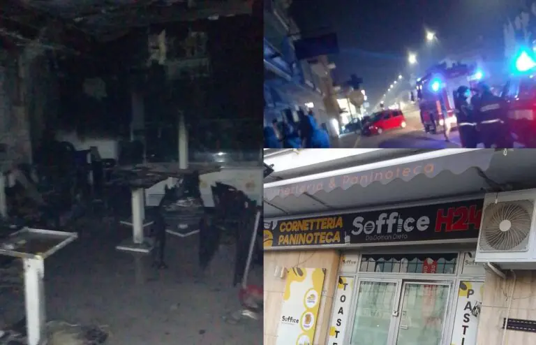 Disastro sulla Nazionale, cornetteria distrutta da un incendio. FOTO