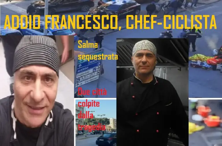 Addio Francesco, chef con la passione della bici: sequestrata salma dopo tragedia